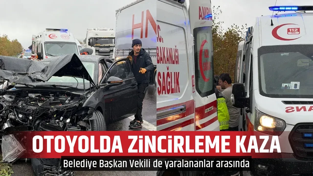 OTOYOLDA ZİNCİRLEME KAZA
