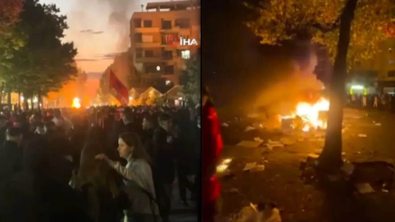 Fransa'nın ardından Arnavutluk'ta öğrenciler ayaklandı: Çok sayıda gözaltı