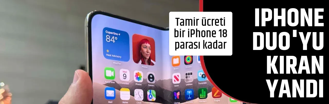 IPHONE DUO'YU KIRAN YANDI