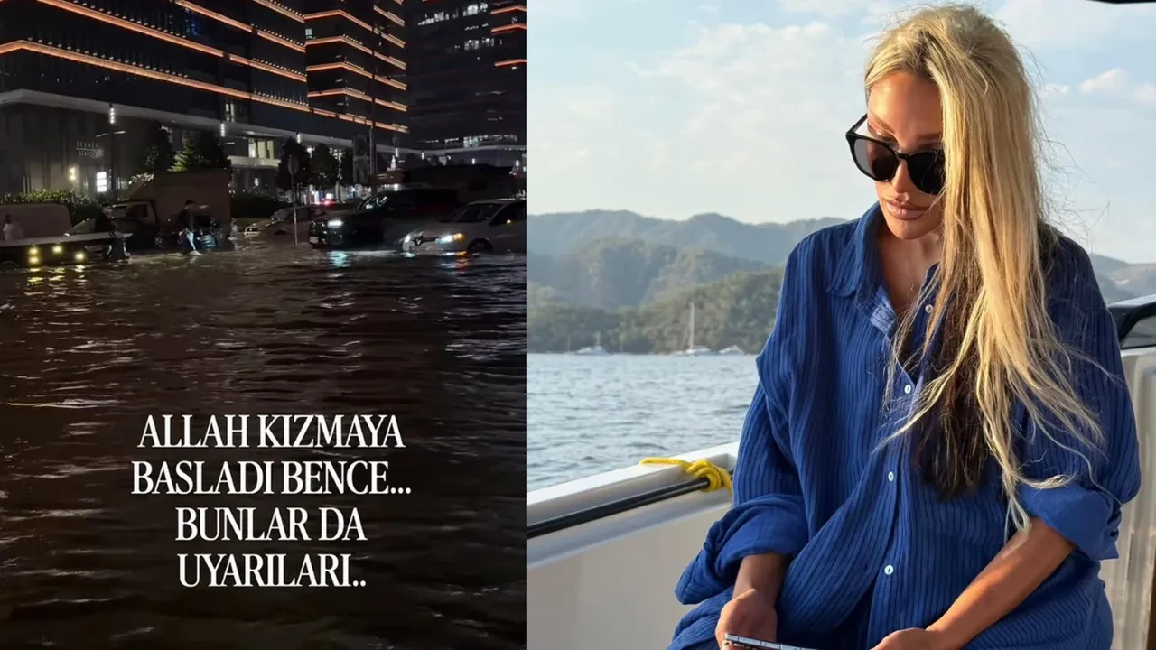 Seren Serengil’den İstanbul’daki yağışlarla ilgili paylaşım: “Allah kızmaya başladı”
