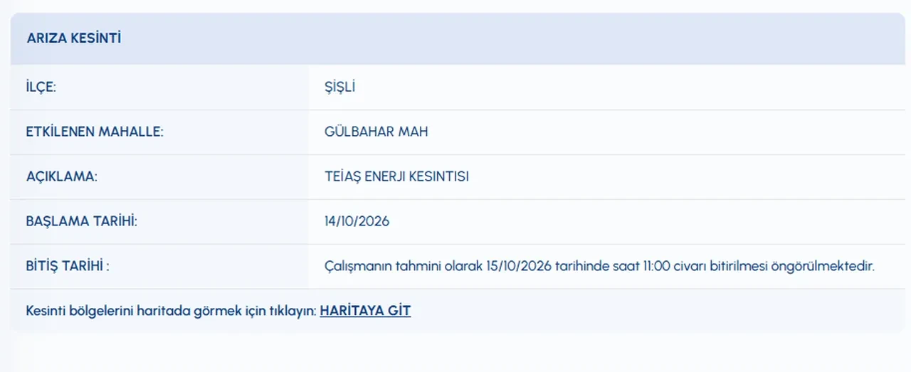 Şişli'de sular ne zaman gelecek? 15 Ekim İSKİ su kesintisi! Harbiye, Mecidiyeköy, Halide Edip Adıvar, Teşvikiye, Fulya Mahallelerinde sular ne zaman gelecek?