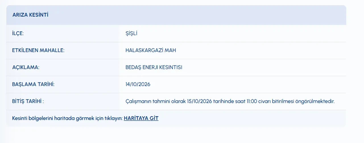 Şişli'de sular ne zaman gelecek? 15 Ekim İSKİ su kesintisi! Harbiye, Mecidiyeköy, Halide Edip Adıvar, Teşvikiye, Fulya Mahallelerinde sular ne zaman gelecek?