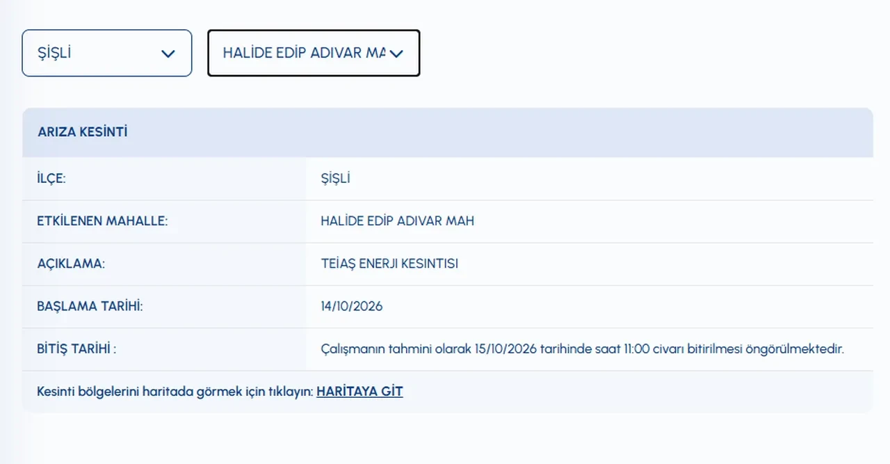 Şişli'de sular ne zaman gelecek? 15 Ekim İSKİ su kesintisi! Harbiye, Mecidiyeköy, Halide Edip Adıvar, Teşvikiye, Fulya Mahallelerinde sular ne zaman gelecek?