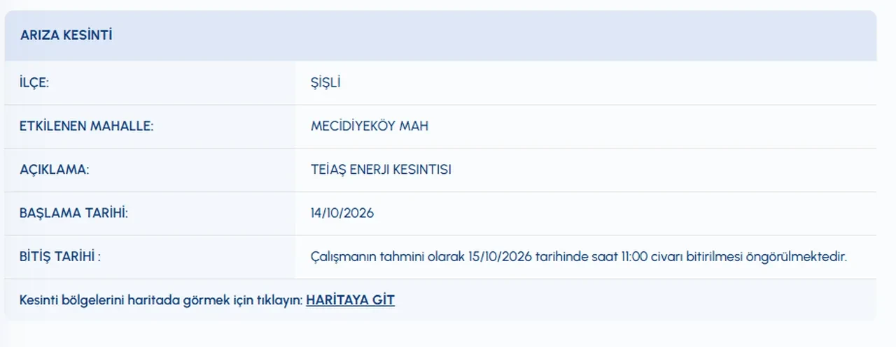 Şişli'de sular ne zaman gelecek? 15 Ekim İSKİ su kesintisi! Harbiye, Mecidiyeköy, Halide Edip Adıvar, Teşvikiye, Fulya Mahallelerinde sular ne zaman gelecek?