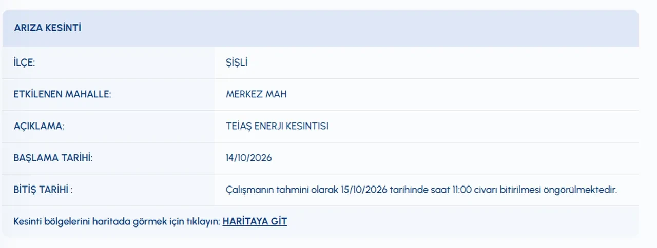 Şişli'de sular ne zaman gelecek? 15 Ekim İSKİ su kesintisi! Harbiye, Mecidiyeköy, Halide Edip Adıvar, Teşvikiye, Fulya Mahallelerinde sular ne zaman gelecek?