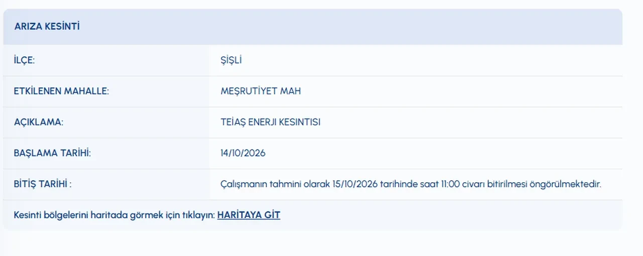 Şişli'de sular ne zaman gelecek? 15 Ekim İSKİ su kesintisi! Harbiye, Mecidiyeköy, Halide Edip Adıvar, Teşvikiye, Fulya Mahallelerinde sular ne zaman gelecek?