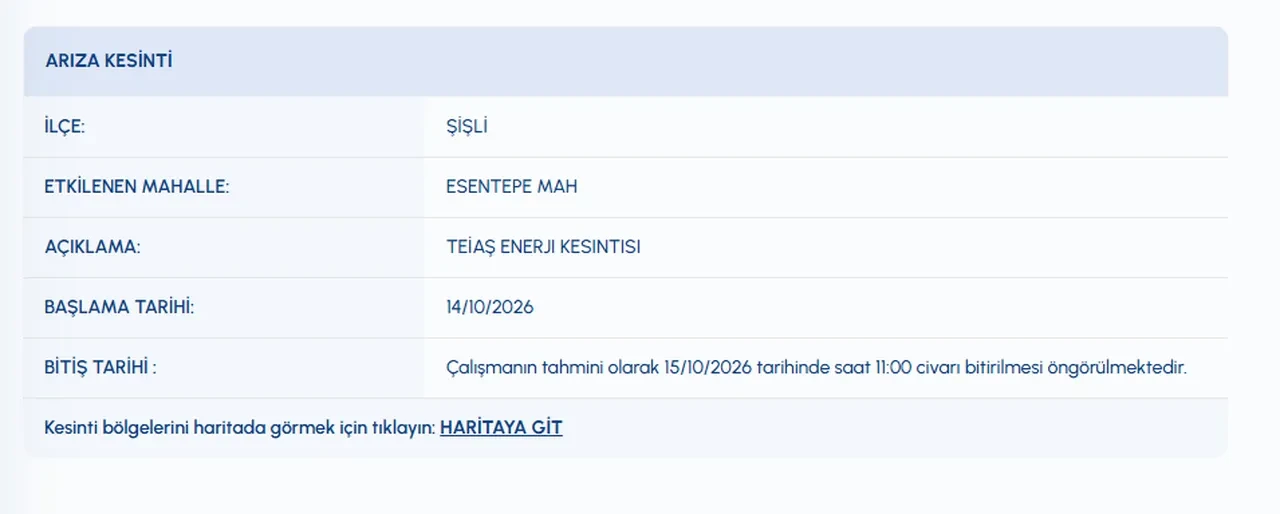 Şişli'de sular ne zaman gelecek? 15 Ekim İSKİ su kesintisi! Harbiye, Mecidiyeköy, Halide Edip Adıvar, Teşvikiye, Fulya Mahallelerinde sular ne zaman gelecek?