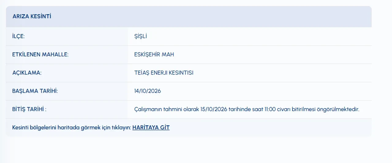 Şişli'de sular ne zaman gelecek? 15 Ekim İSKİ su kesintisi! Harbiye, Mecidiyeköy, Halide Edip Adıvar, Teşvikiye, Fulya Mahallelerinde sular ne zaman gelecek?