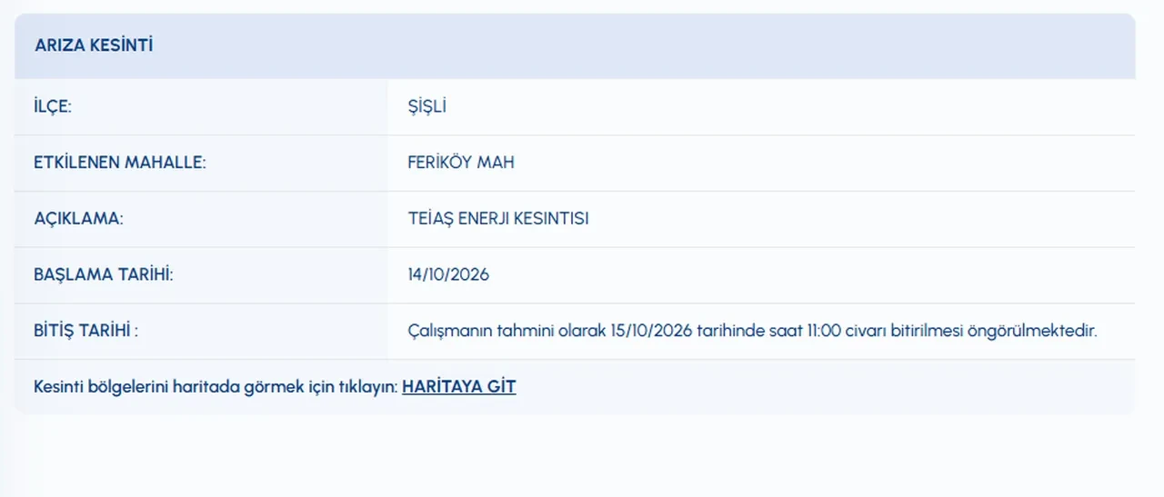 Şişli'de sular ne zaman gelecek? 15 Ekim İSKİ su kesintisi! Harbiye, Mecidiyeköy, Halide Edip Adıvar, Teşvikiye, Fulya Mahallelerinde sular ne zaman gelecek?