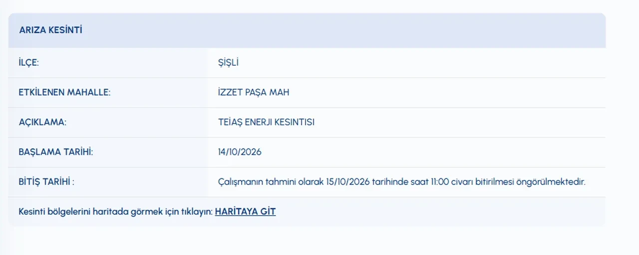 Şişli'de sular ne zaman gelecek? 15 Ekim İSKİ su kesintisi! Harbiye, Mecidiyeköy, Halide Edip Adıvar, Teşvikiye, Fulya Mahallelerinde sular ne zaman gelecek?