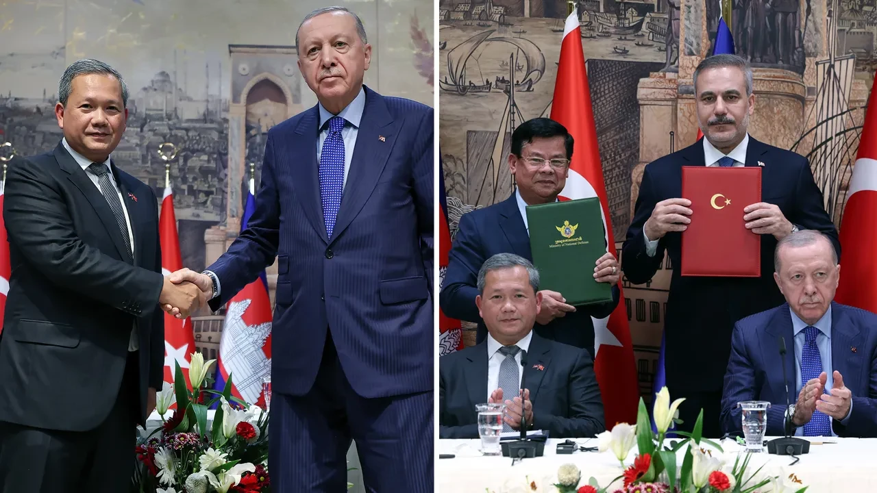 Cumhurbaşkanı Erdoğan Kamboçya Başbakanı Hun Manet'le görüştü! 2 ülke arasında askeri anlaşma imzalandı