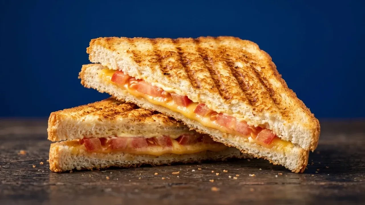 Ekşi mayalı ekmekten öyle bir tost yaptım ki! Dışı çıtır, içi yumuşacık 