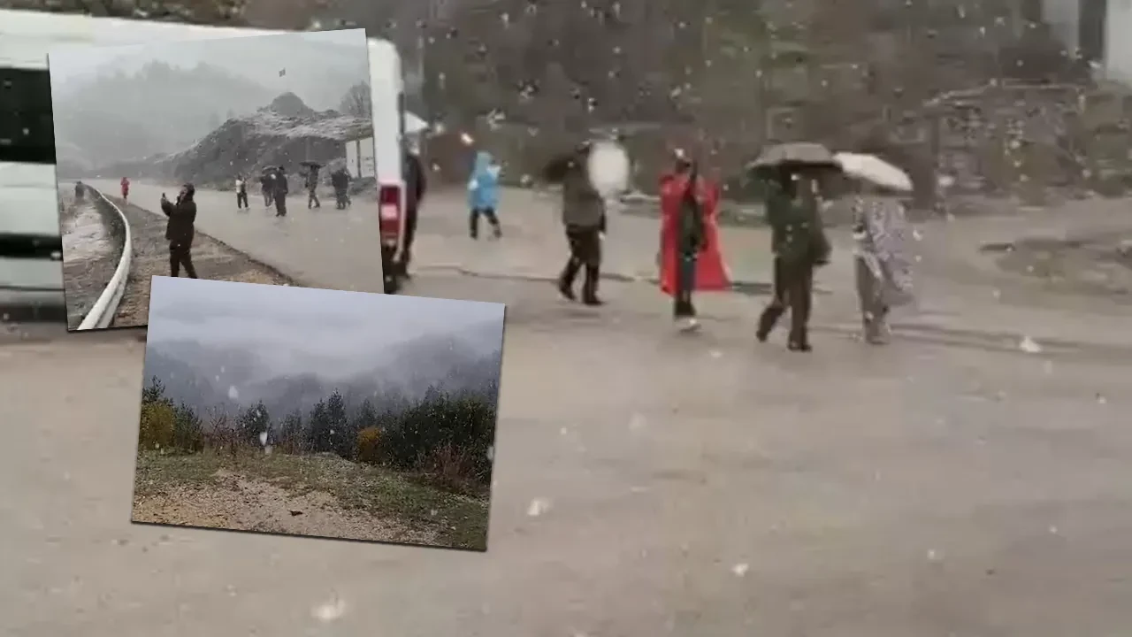 İstanbul'un hemen yanı başı: Yağmur yerini kara bıraktı, her yer beyaz örgüyle kaplandı 