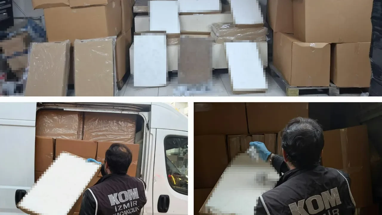 Mobil depoya operasyon: 2 milyonu aşkın makaron ele geçirildi
