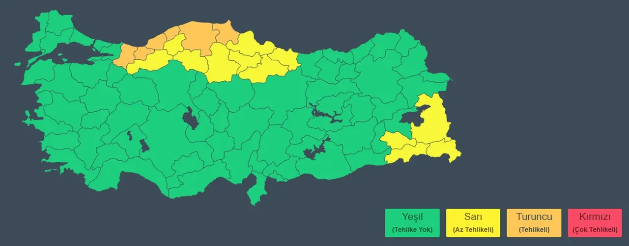 18 Ekim 2026 hava durumu | Meteoroloji’den 5 ile turuncu, 12 ile sarı kodlu alarm: Fırtına ve sel riski büyüyor