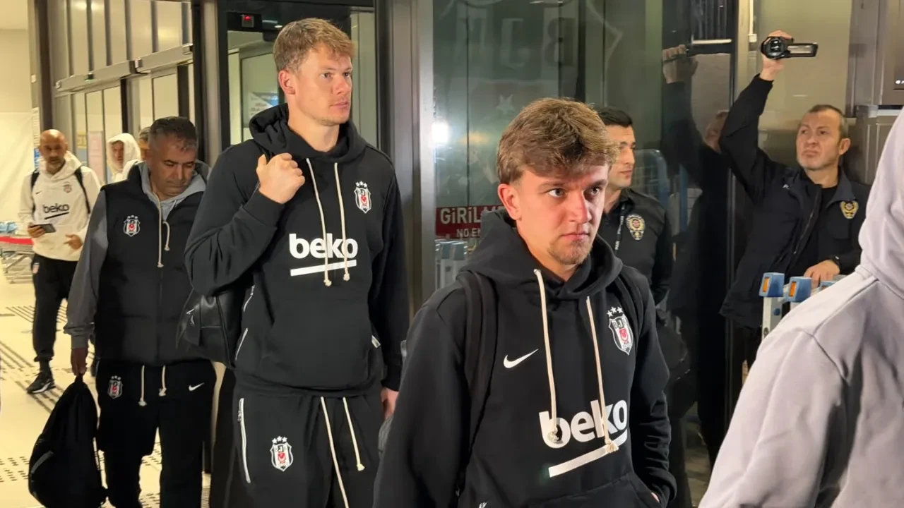 Beşiktaş dev maç için Trabzon'a geldi
