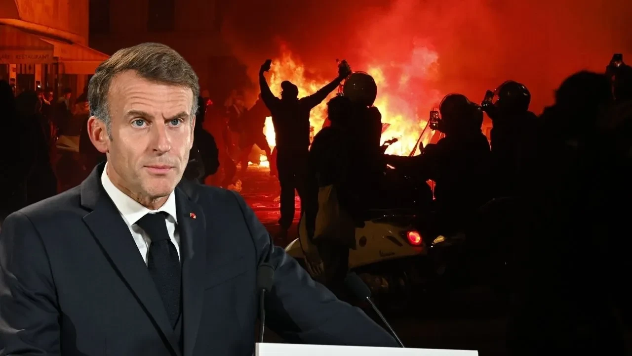 Fransa'da eylemler kontrolden çıktı! Macron'dan sert tepki: Yağmacılar bedelini ödeyecek