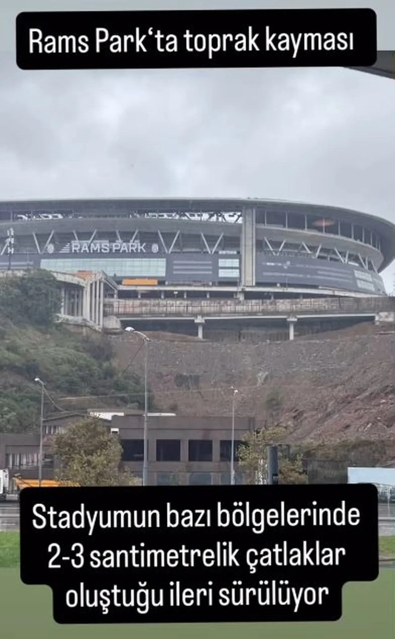 Galatasaray'ın stadı Rams Park'ta toprak kayması ve çatlaklar mı oluştu? İnceleme sonrası açıklama geldi