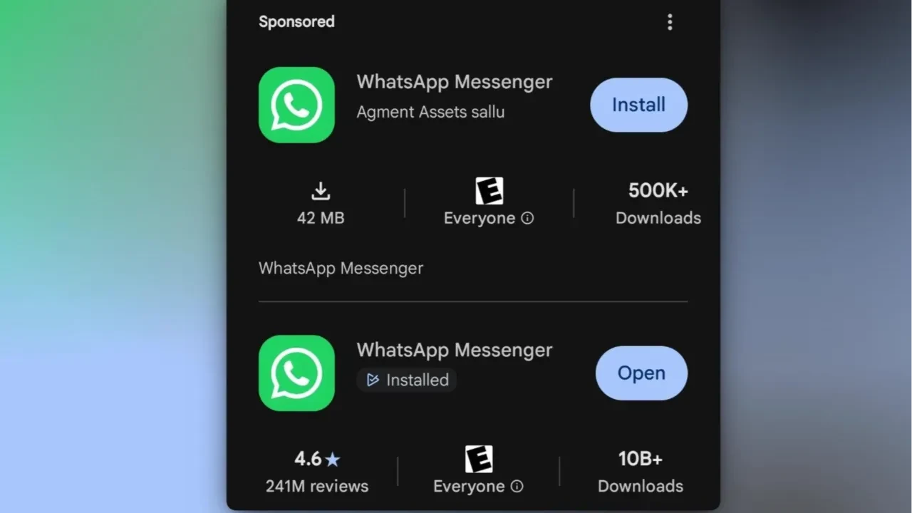  Google Play'de sahte WhatsApp skandalı! 500 bin indirmeyi geçti
