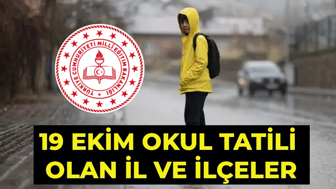 Pazartesi günü okullar tatil mi? İstanbul, Sakarya, Kocaeli, Yalova, Düzce’de okullar tatil mi oldu? 19 Ekim Pazartesi okul tatili olan il ve ilçeler…