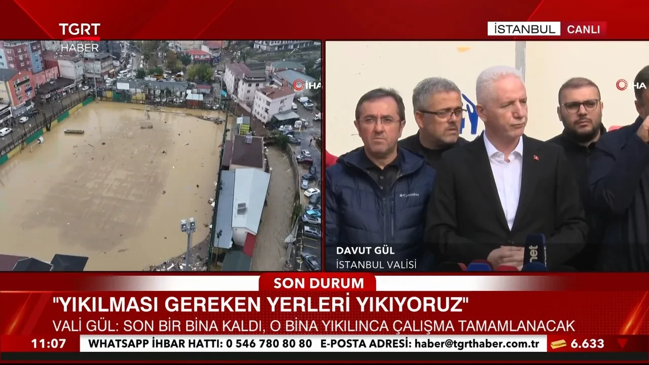 Vali Gül sel felaketinde son durumu açıkladı: Ayazağa'da 3, Pendik'te 2 kişi aranıyor