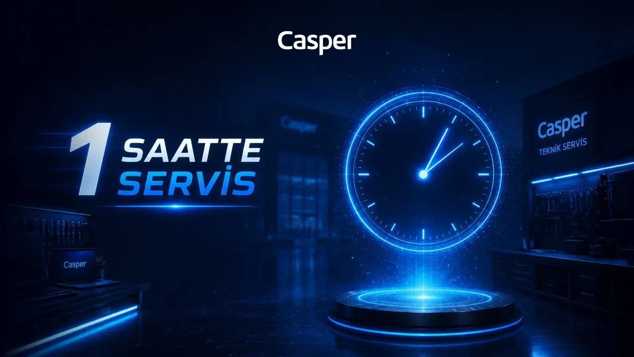 En hızlı servis veren bilgisayar markası hangisi? Casper 1 saatte servis
