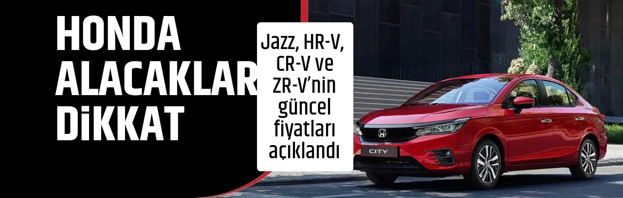 HONDA ALACAKLAR DİKKAT