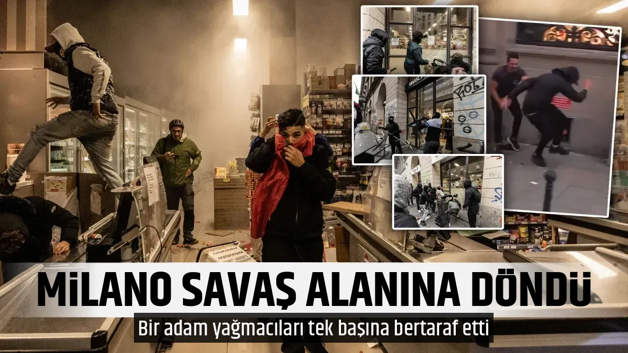 MİLANO SAVAŞ ALANINA DÖNDÜ