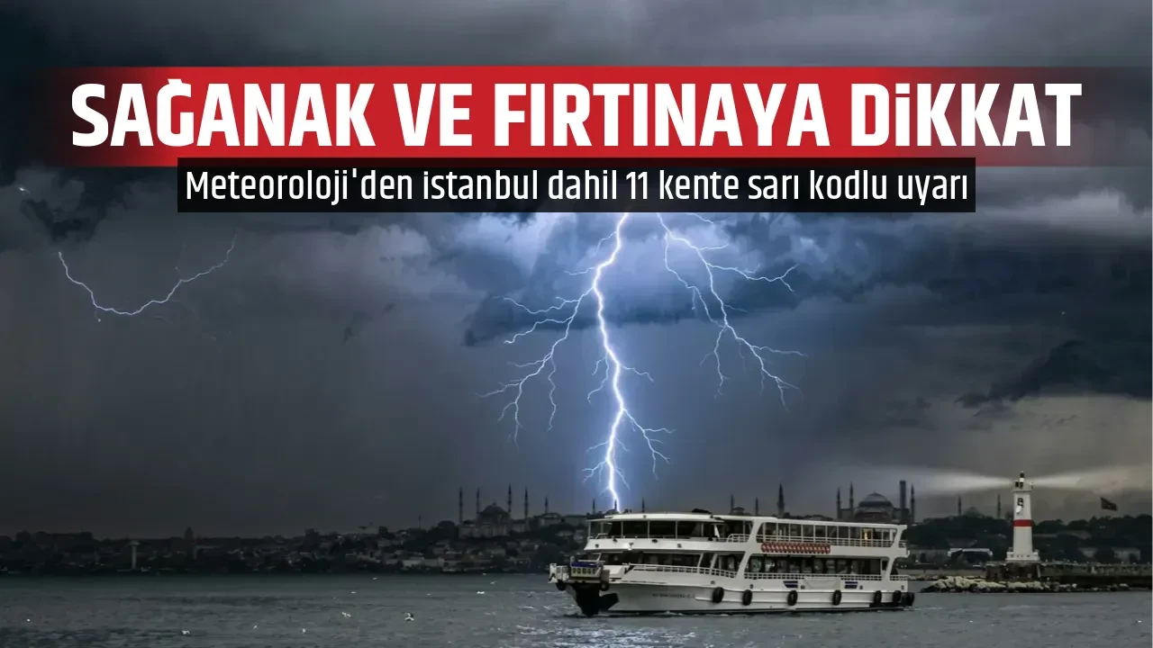 SAĞANAK VE FIRTINAYA DİKKAT