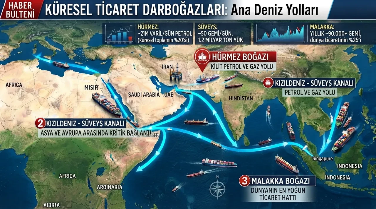Hürmüz ve Süveyş alarm veriyor! Küresel ticaretin rotasını değiştirecek Türkiye hamlesi