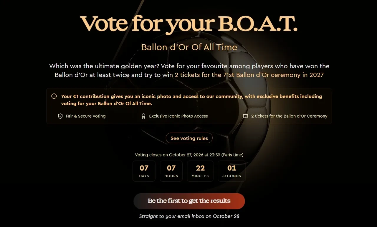 Ballon d'Or oy nasıl verilir, ücretli mi? 2026 Ballon d'Or ile tüm zamanların en iyisi seçilecek