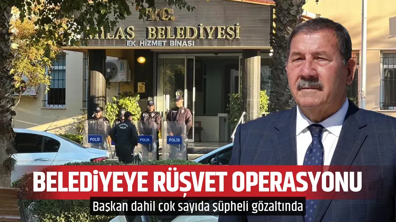 BELEDİYEYE RÜŞVET OPERASYONU