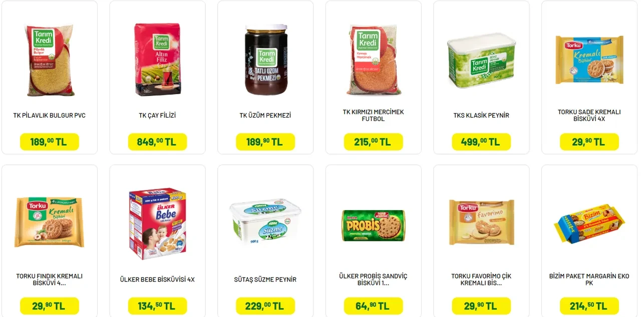 Tarım Kredi Kooperatif Marketleri 20-28 Ekim kataloğu! Pirinç, çay, bulgur, dana kangal sucuk geliyor