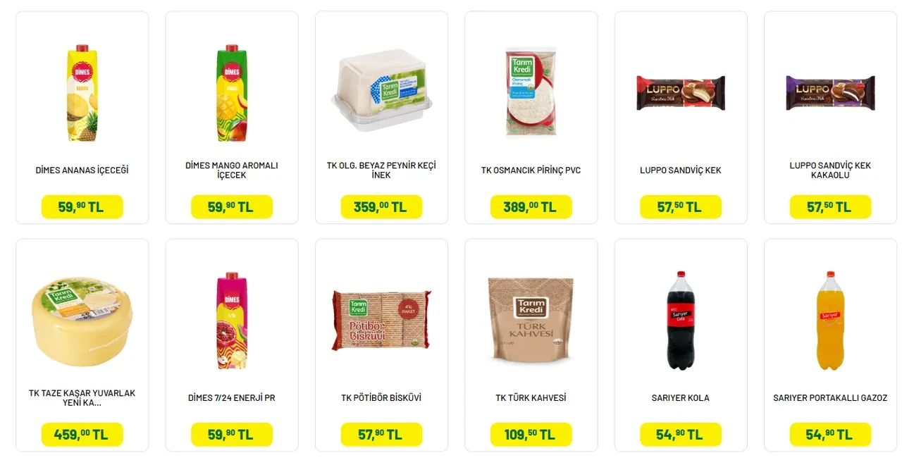 Tarım Kredi Kooperatif Marketleri 20-28 Ekim kataloğu! Pirinç, çay, bulgur, dana kangal sucuk geliyor