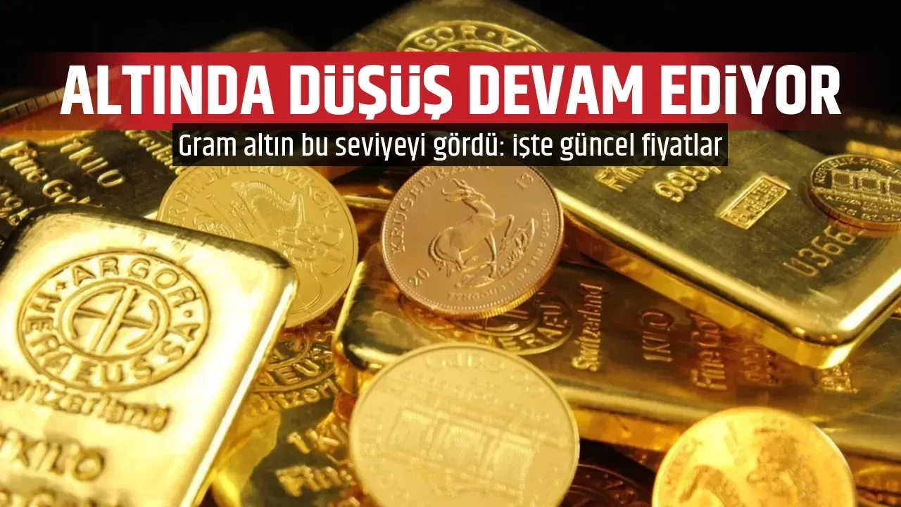 ALTINDA DÜŞÜŞ DEVAM EDİYOR