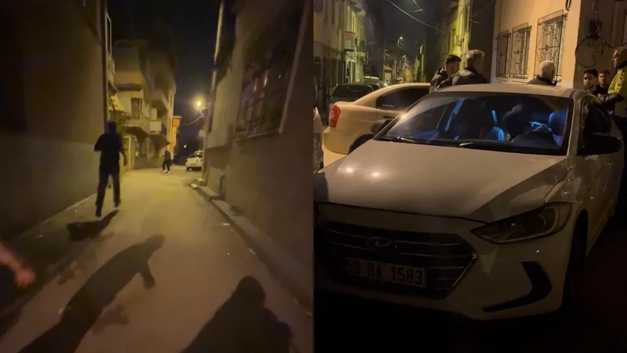 Bursa'da kovalamaca kazayla bitti, hırsını alamadı: Elinde kaldırım taşıyla peşinden koştu