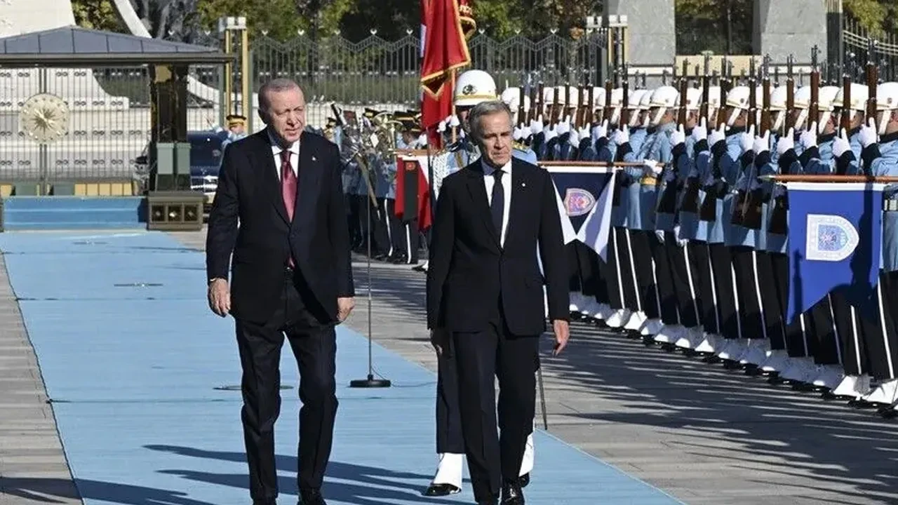 Cumhurbaşkanı Erdoğan, Kanada Başbakanı Carney'i resmi törenle karşıladı