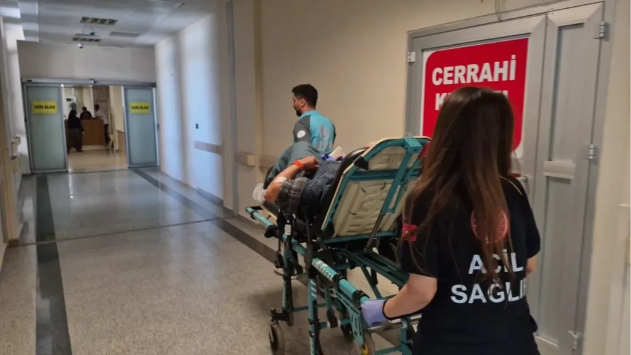 Dengesini kaybetti, elinde tuttuğu bıçağın üzerine oturdu