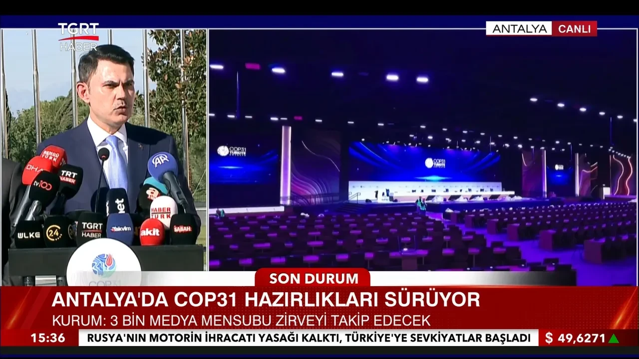 Dünyanın gözü COP31 Zirvesi'nde! Bakanlar Kurum ve Çiftçi'den önemli mesajlar: 4 milyar dolarlık ekonomik hareketlilik