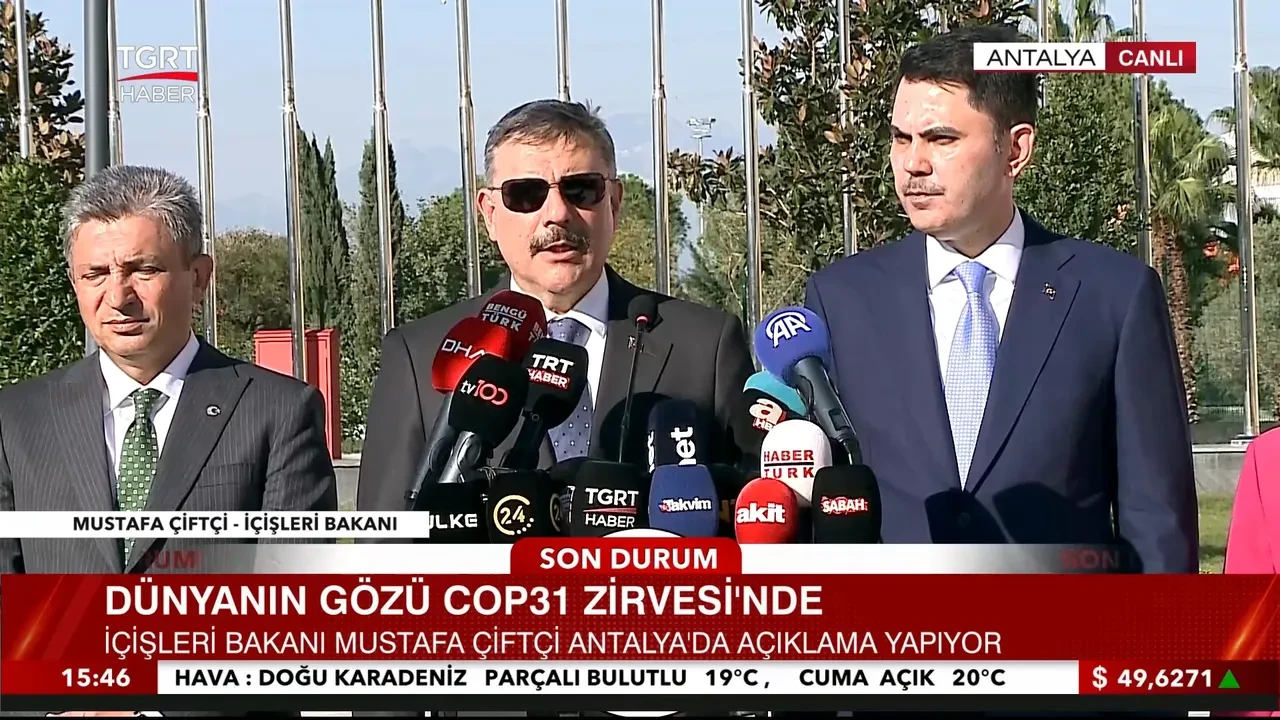 Dünyanın gözü COP31 Zirvesi'nde! Bakanlar Kurum ve Çiftçi'den önemli mesajlar: 4 milyar dolarlık ekonomik hareketlilik