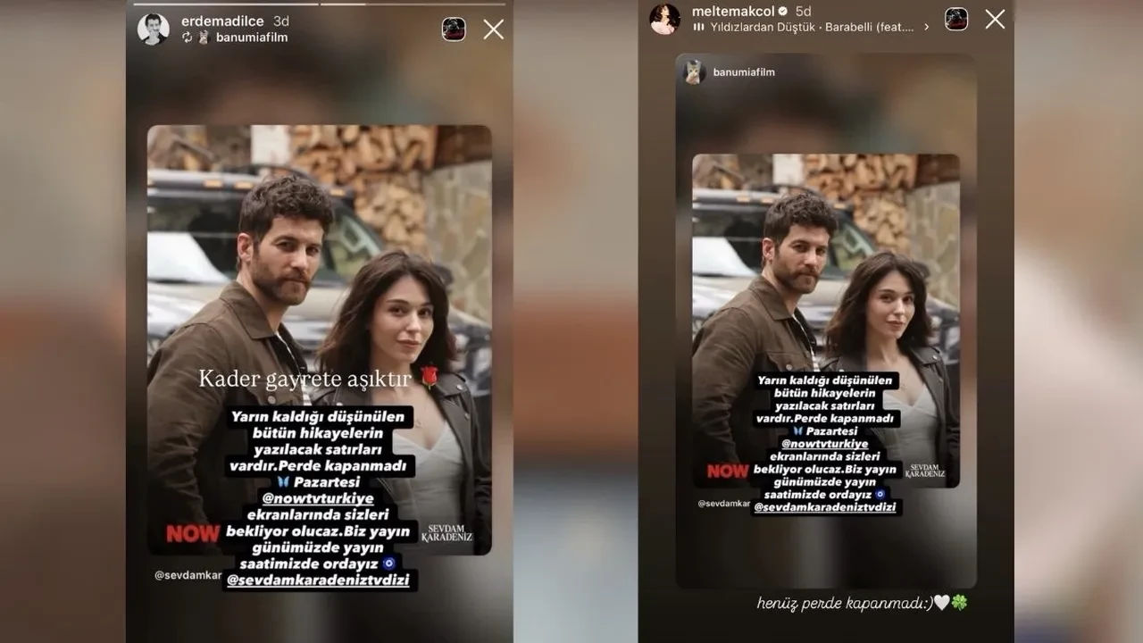 Meltem Akçöl ve Erdem Adilce’den Sevdam Karadeniz mesajı: “Henüz perde kapanmadı!”