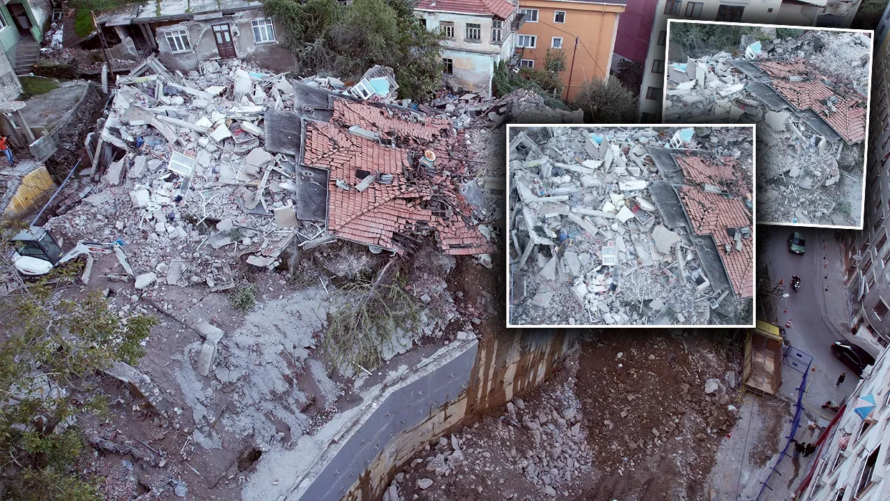 Zonguldak'ta bina faciasının boyutu gün ağarınca ortaya çıktı
