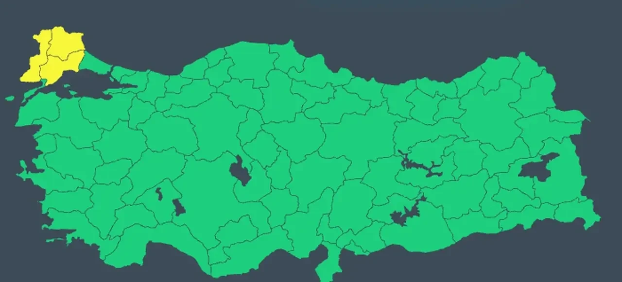 23 Ekim 2026 hava durumu | Meteoroloji sarı kodlu uyarı verdi: İstanbul dahil birçok kente kuvvetli sağanak geliyor