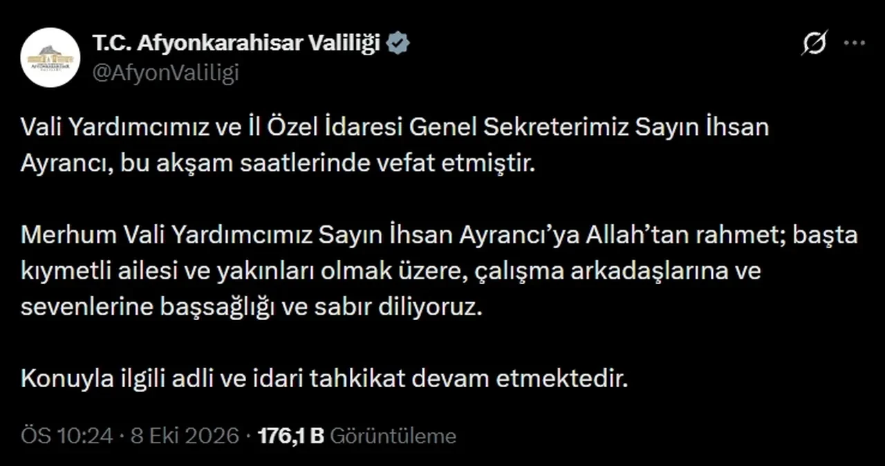 İhsan Ayrancı kimdir, eşi kim? Vali Yardımcısı İhsan Ayrancı'nın ölümü yeniden gündem oldu