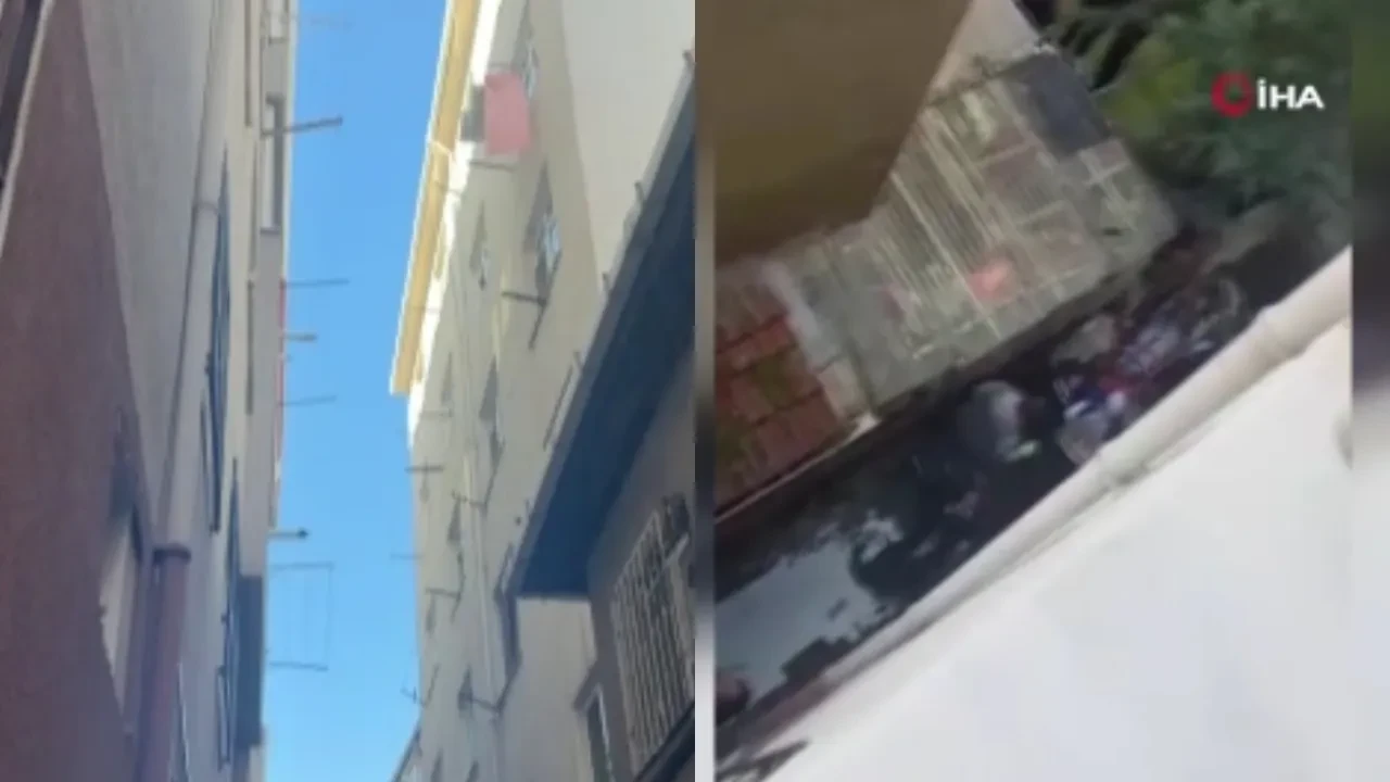 Küçükçekmece’de akıl almaz kaçış planı: Çarşafla camdan inmeye çalışan iki çocuk yere çakıldı