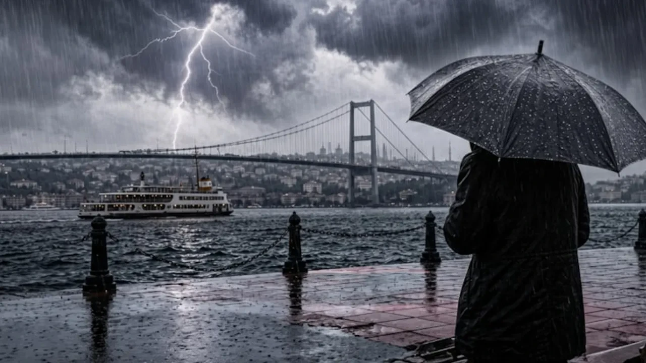 AKOM'dan İstanbullular için sağanak uyarısı: Sağanak geliyor, sıcaklık bir anda düşecek
