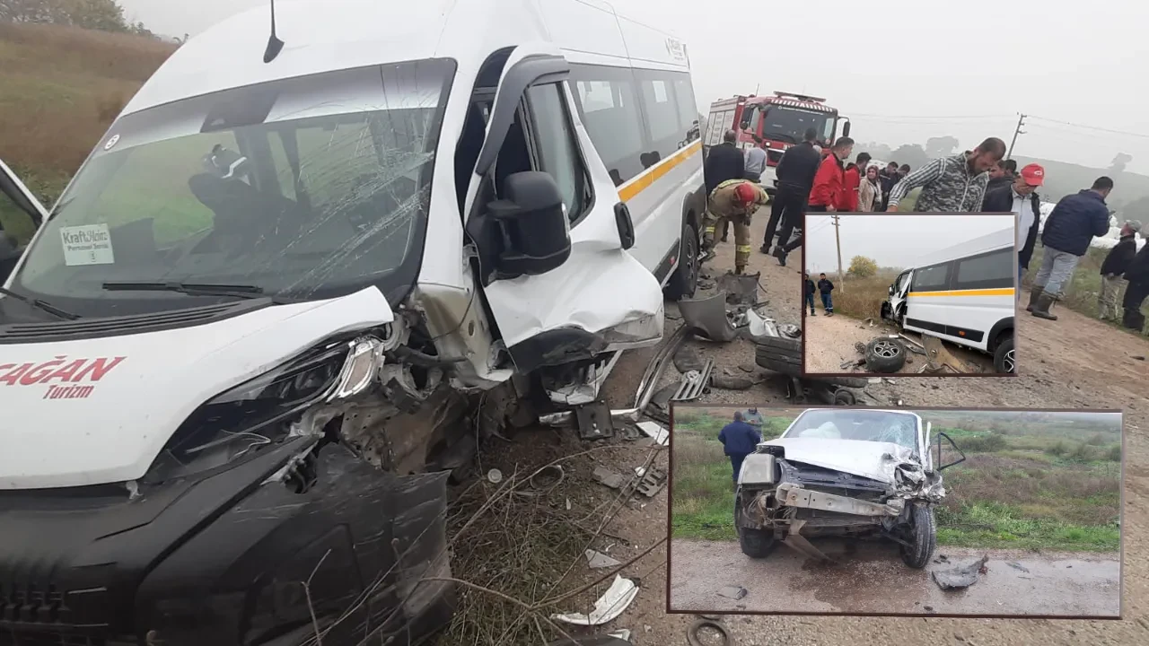 Balıkesir'de kaza! 10 kişi yaralandı, can pazarı yaşandı 