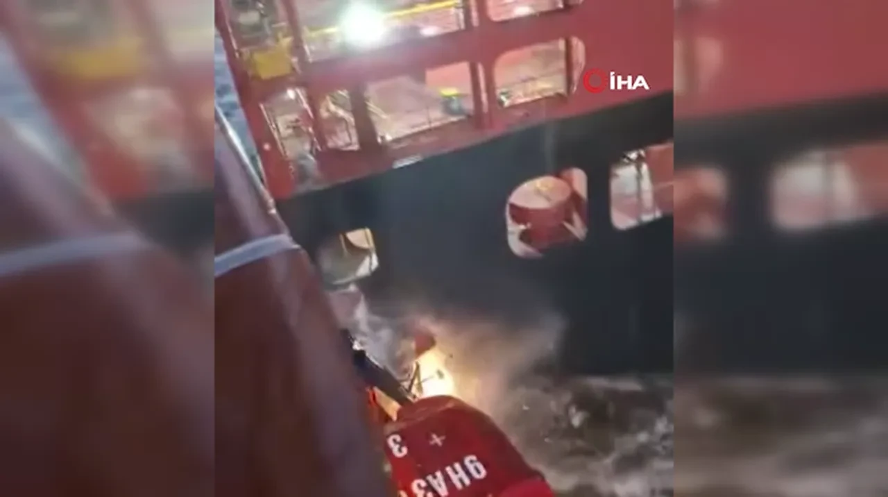 Binlerce kişiyi taşıyan kruvaziyer gemisi, yük gemisine çarptı! İşte o ölümden dönülen korkunç anlar