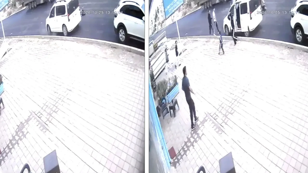 Bir araba önce otomobile sonra çocuğa çarptı! Mardin'de panik dolu anlar