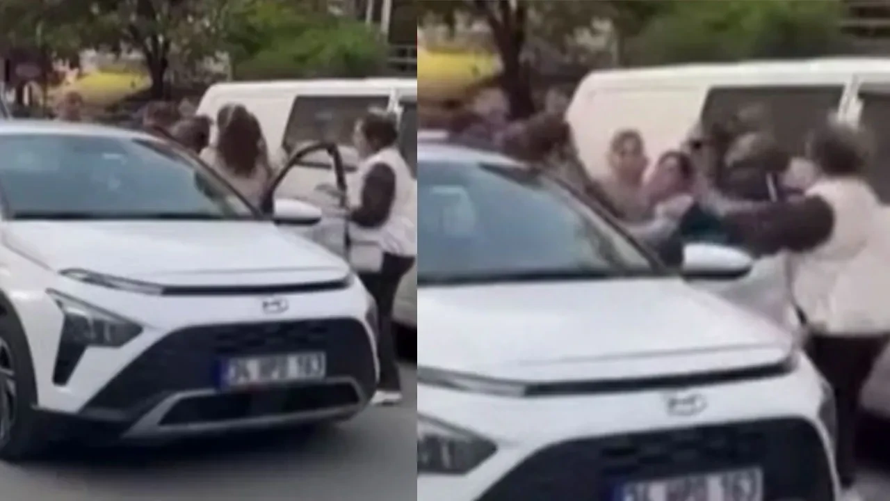 Büyükçekmece'de kadın sürücüler çılgına döndü: Saç başa birbirine girdiler